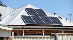 roof with solar panel
