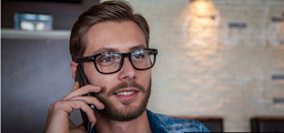 business man calling someone