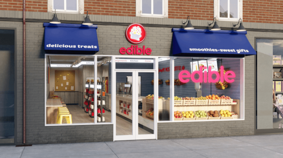 Front of the 'Edible' shop